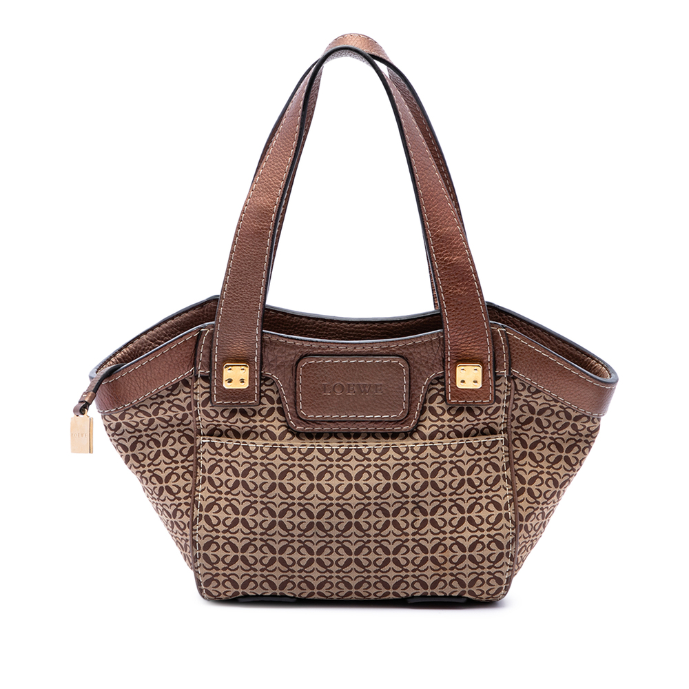 Pre-Loved LOEWE Anagram Canvas Tote